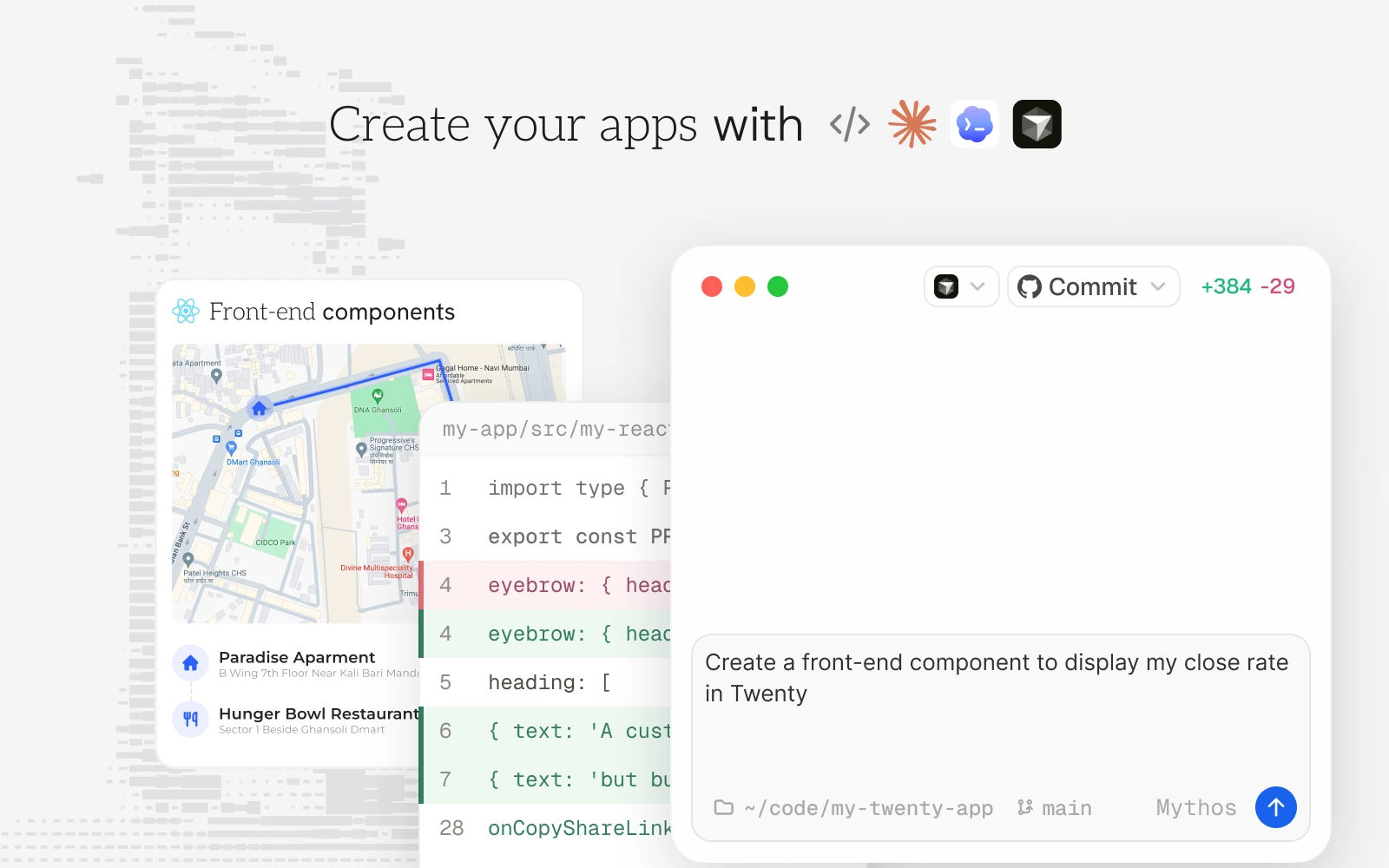 Building a custom app on the Twenty data model